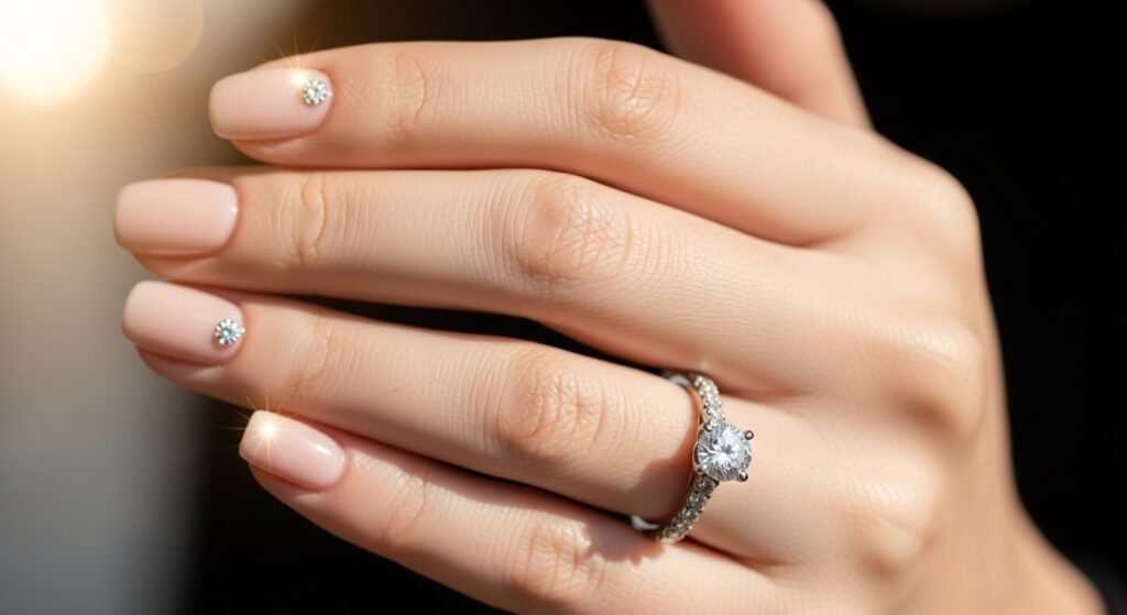 Subtle Rhinestone Accents