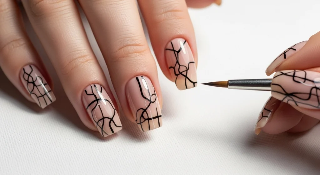 Nude-with-Abstract-Lines Nude-with-Abstract-Lines