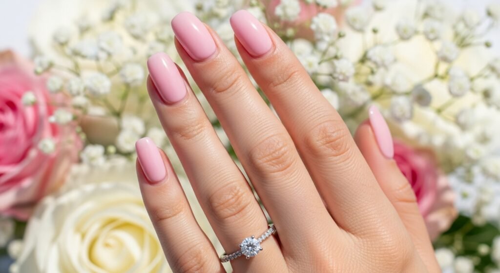 Soft Baby Pink Nails