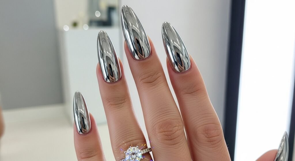 Chrome Shine Nails