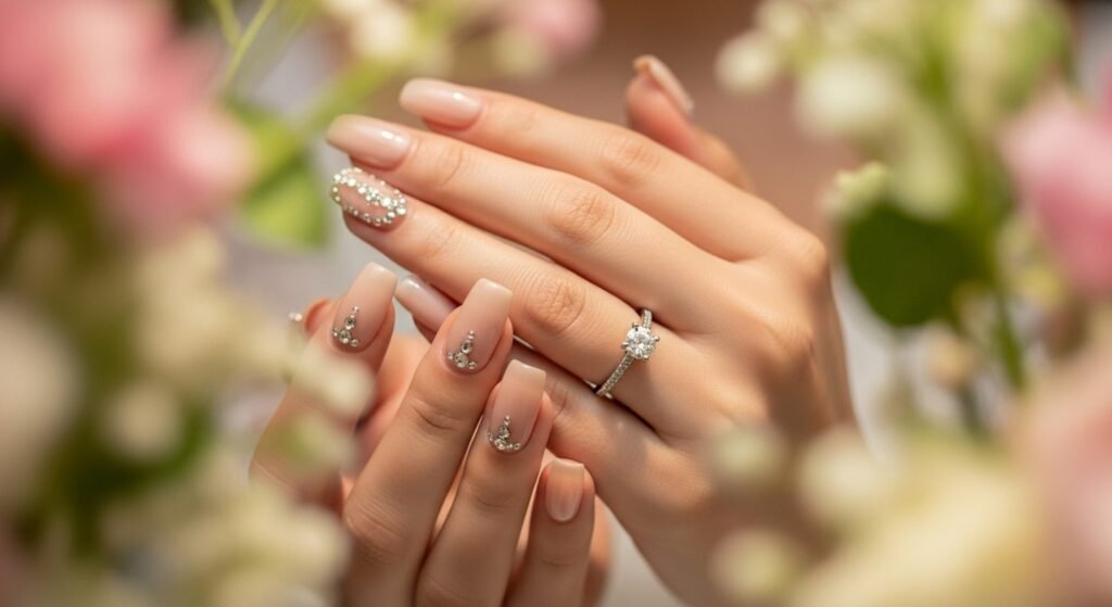 Sparkling Rhinestone Details