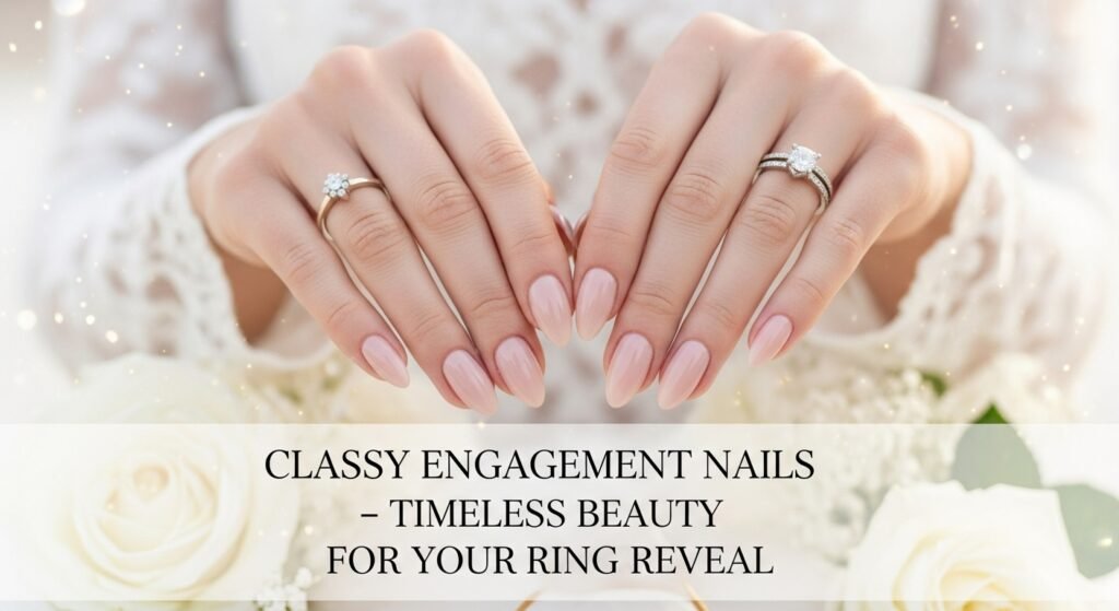 Classy Engagement Nails: Timeless Designs to Elevate Your Ring Reveal