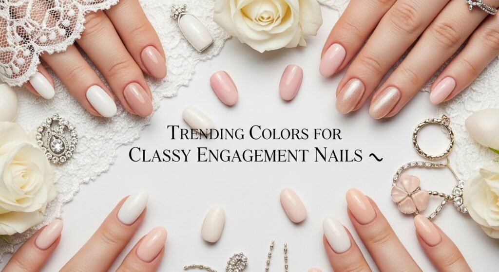 Trending Colors for Classy Engagement Nails