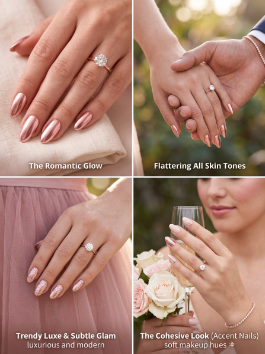 6. Rose Gold Sparkle