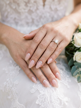 13. Subtle Rhinestone Accents