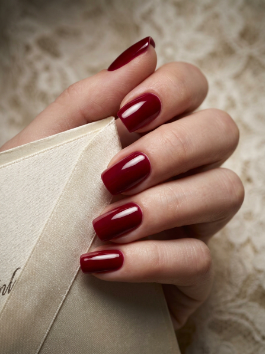 19. Glossy Red Statement Nails