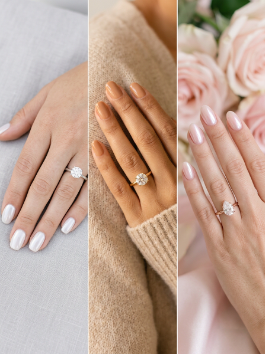 Best Nail Colors for Different Engagement Ring Metals