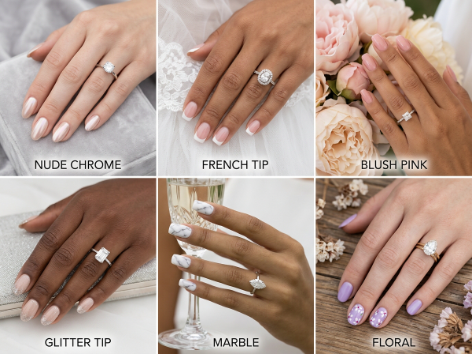 Popular Types of Stunning Engagement Nail Designs