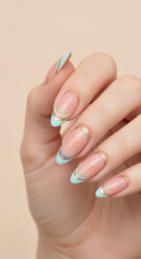 6. Micro French Tips: The Chic Upgrade to a Classic Look