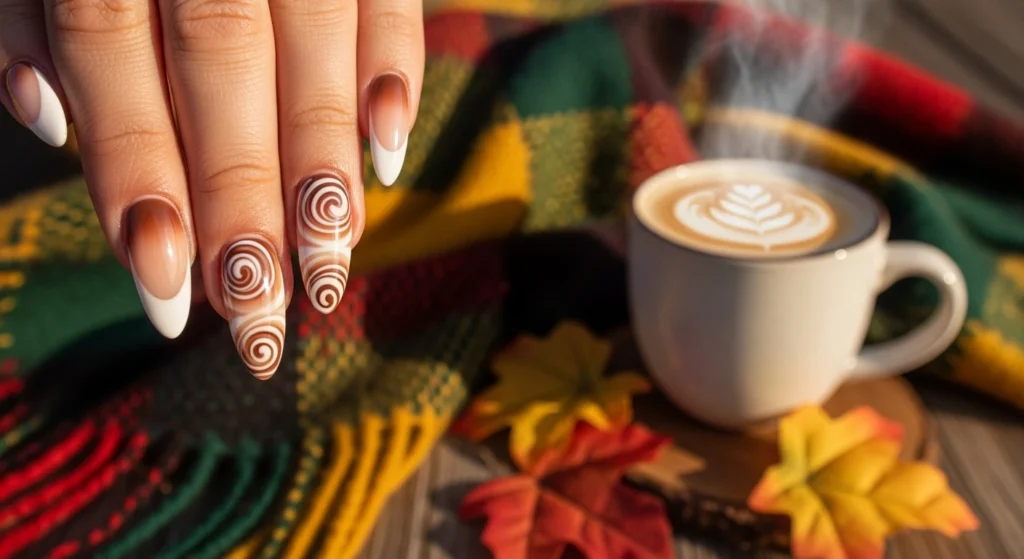 Latte-Swirl-French-neutral-fall-Nails