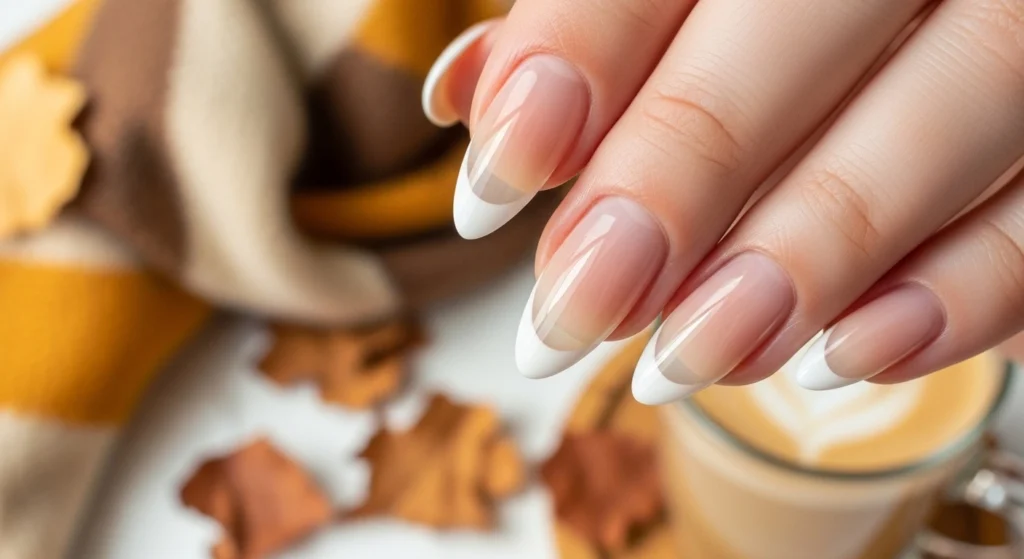Sheer-Nude-Micro-French-neutral-fall-Nails