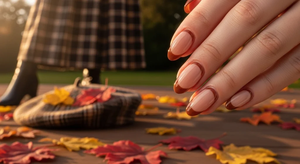 Warm-Brown-Half-Moons-Nails