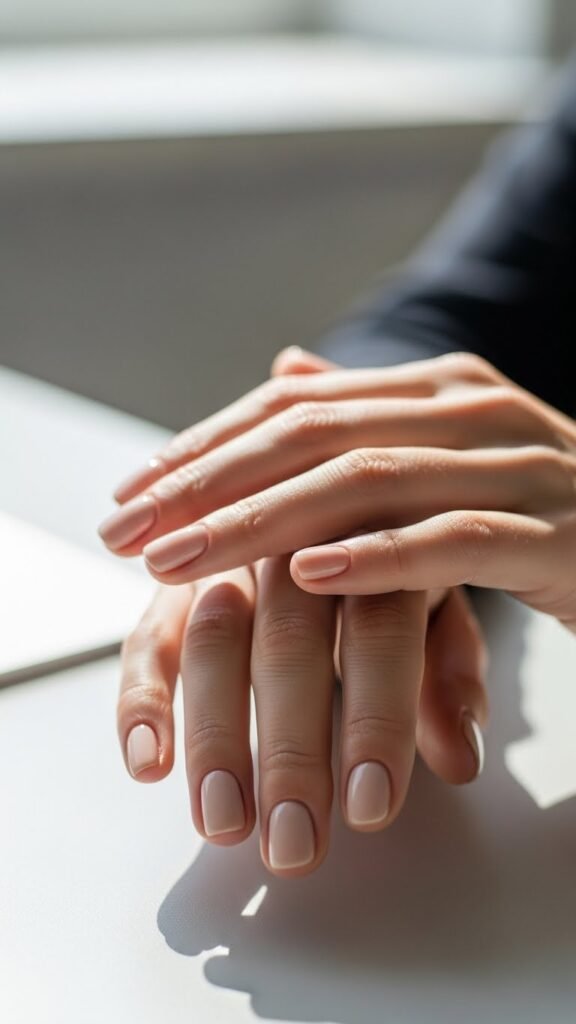 1. Classic Nude Nails