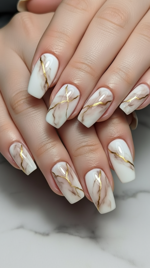 22. Marble Nails