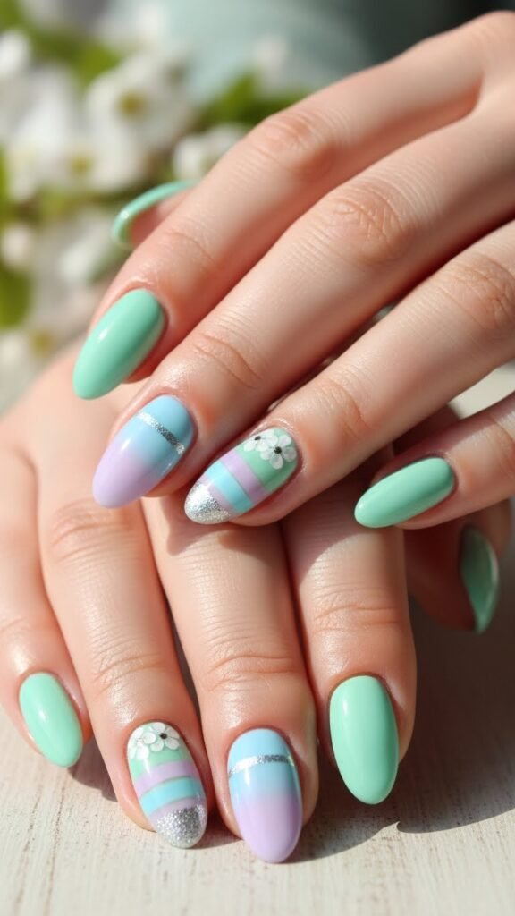 16. Pastel Trend Nails