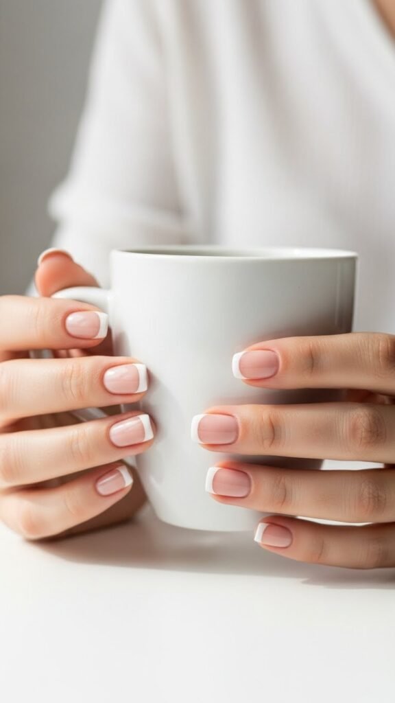3. French Tip Nails for Work