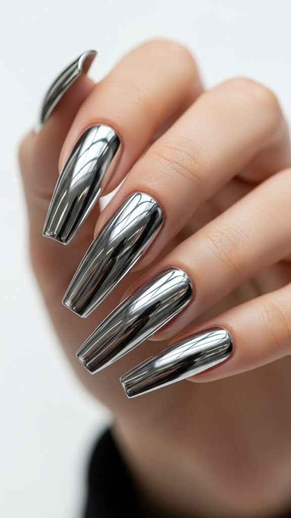 3. Chrome Nails