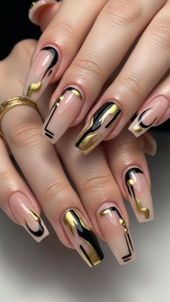 24. Coffin Shape Nails