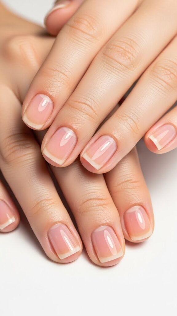 19. Clean Clear Gloss Nails