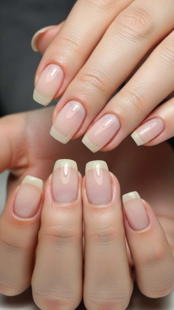 Sheer Neutral Fall Nails