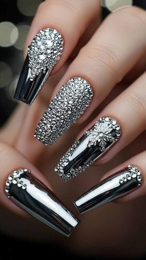 4. Silver Chrome Ice Nails