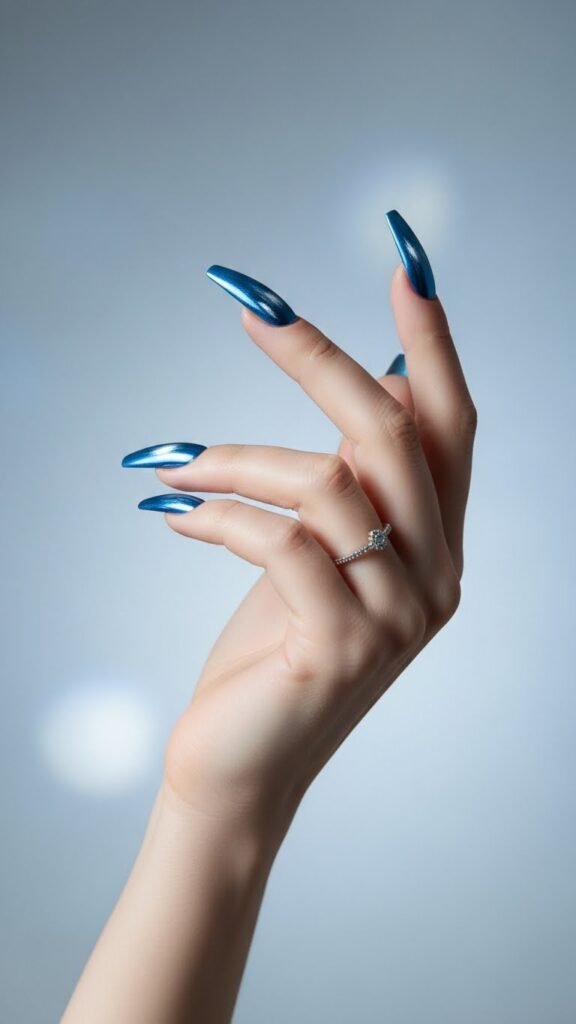 8. Crystal Ice Nails