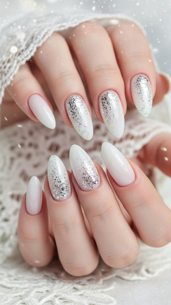 8. Glass Icy Nails