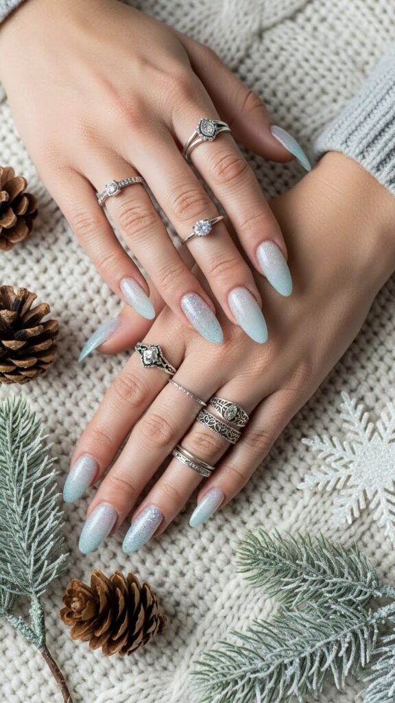 30. Scandinavian Icy Nails