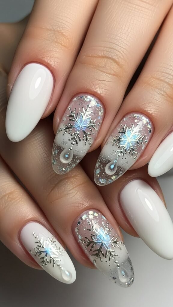 6. Blue Glacier Icy Nails