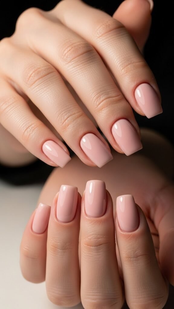 Neutral Short Nails
