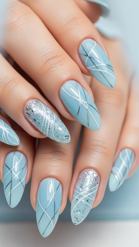 29. Ice Shard Nails