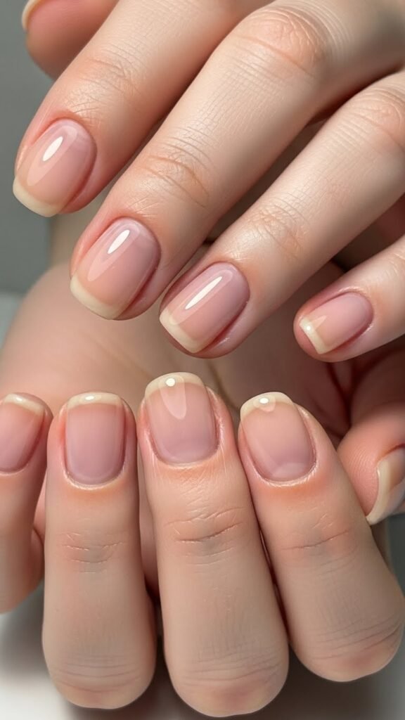 Sheer Nude Neutral Nails