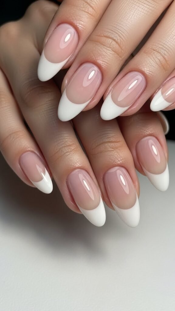 Neutral French Tip Nails