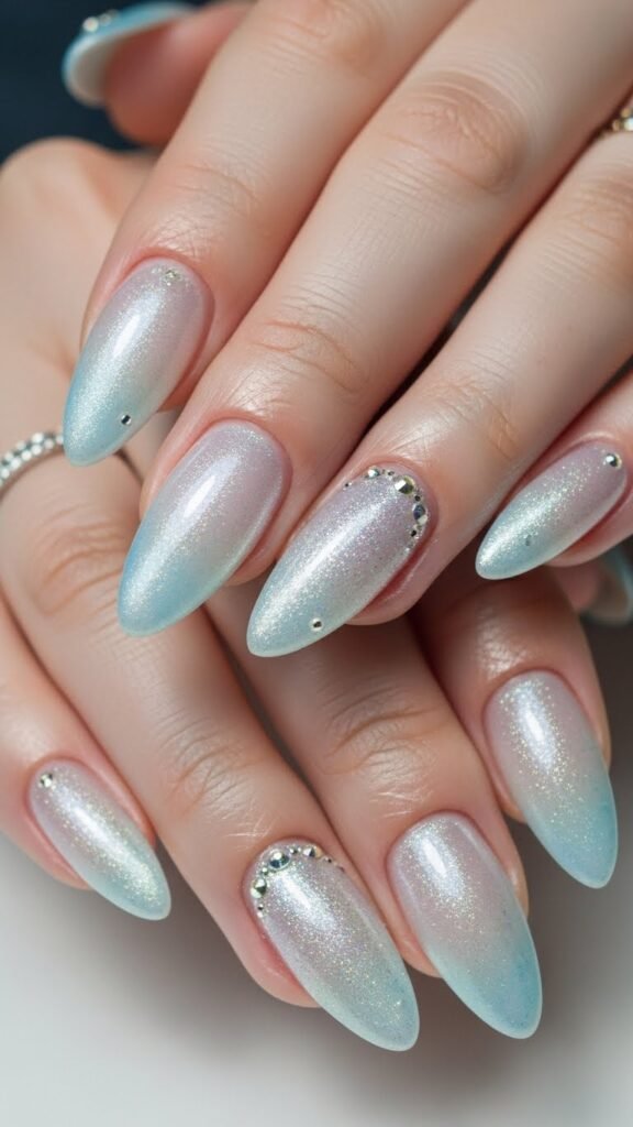 40. Ice Princess Icy Nails