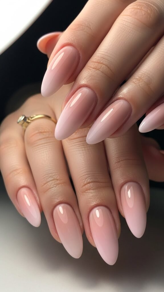 13. Neutral Ombre Nails