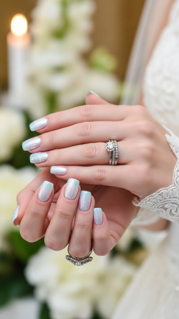 28. Frozen Aura Icy Nails