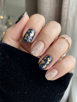 17. Gold Foil Nails