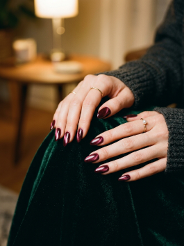 24. Velvet Magnetic Nails