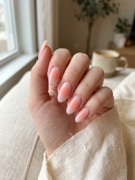 4. Soft Pink Aura Nails
