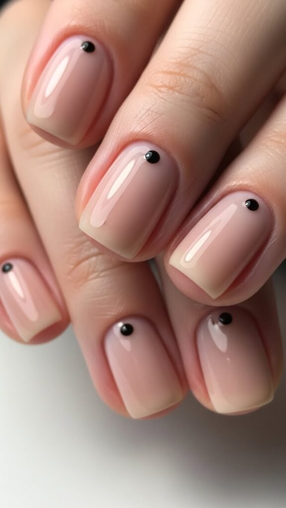 3. Single Dot Accent Nails