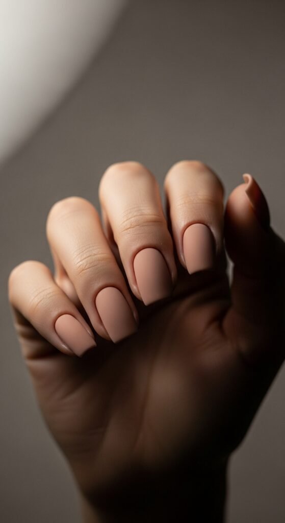 8. Matte Square Nail Designs