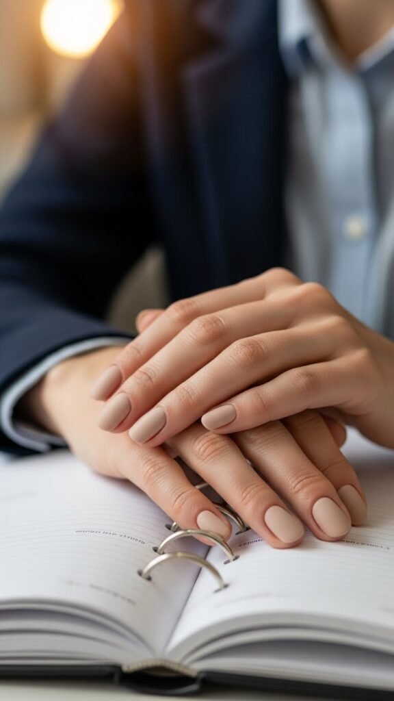 5. Beige Neutral Nails