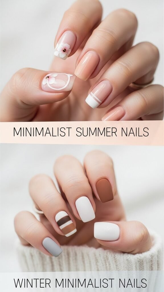 Seasonal Minimalist Nail Ideas