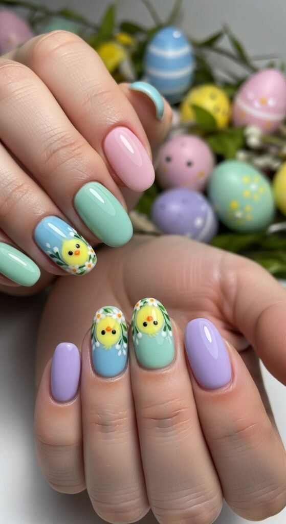 7. Chick Nail Design