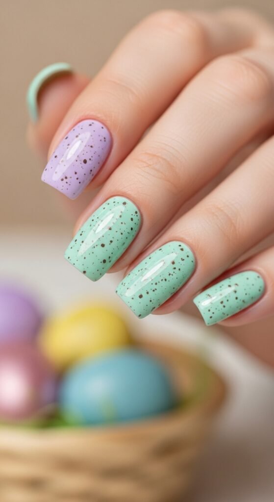 3. Speckled Egg Nails