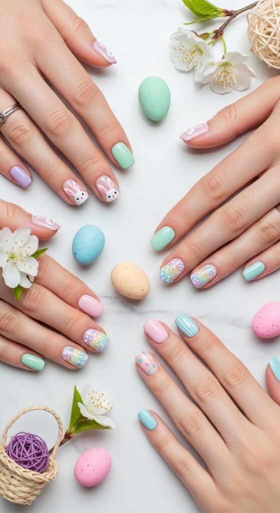 The Ultimate Easter Nail Ideas Guide: Soft Pastels, Bunny Art & Viral Designs
