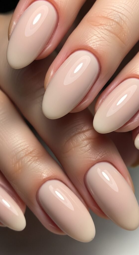 15. Beige Gel Nails