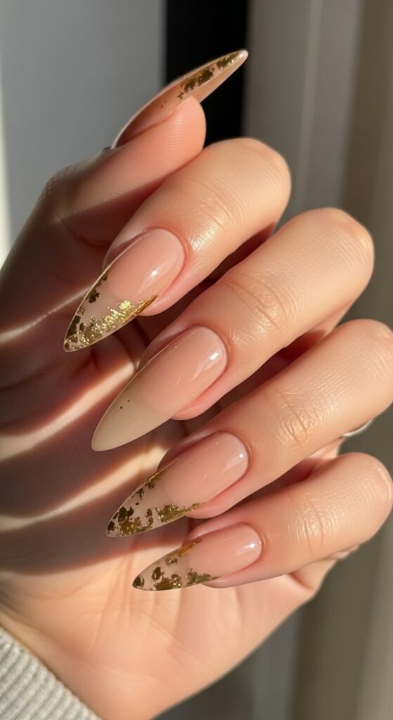 1. Nude Stiletto Nail Ideas