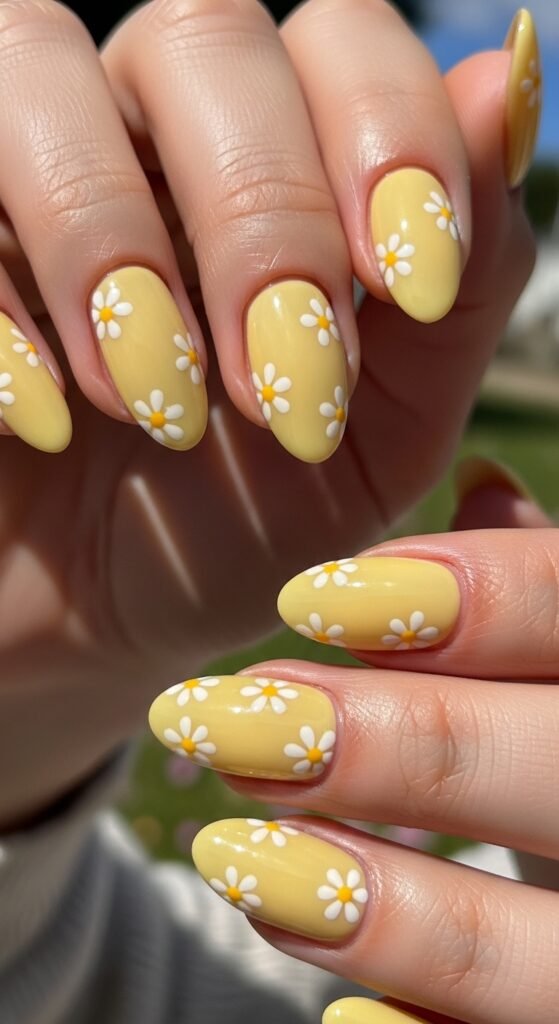 11. Yellow Sunshine Nails