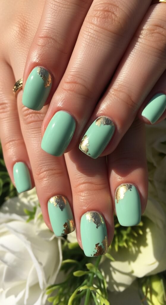 6. Mint Green Fresh Mani
